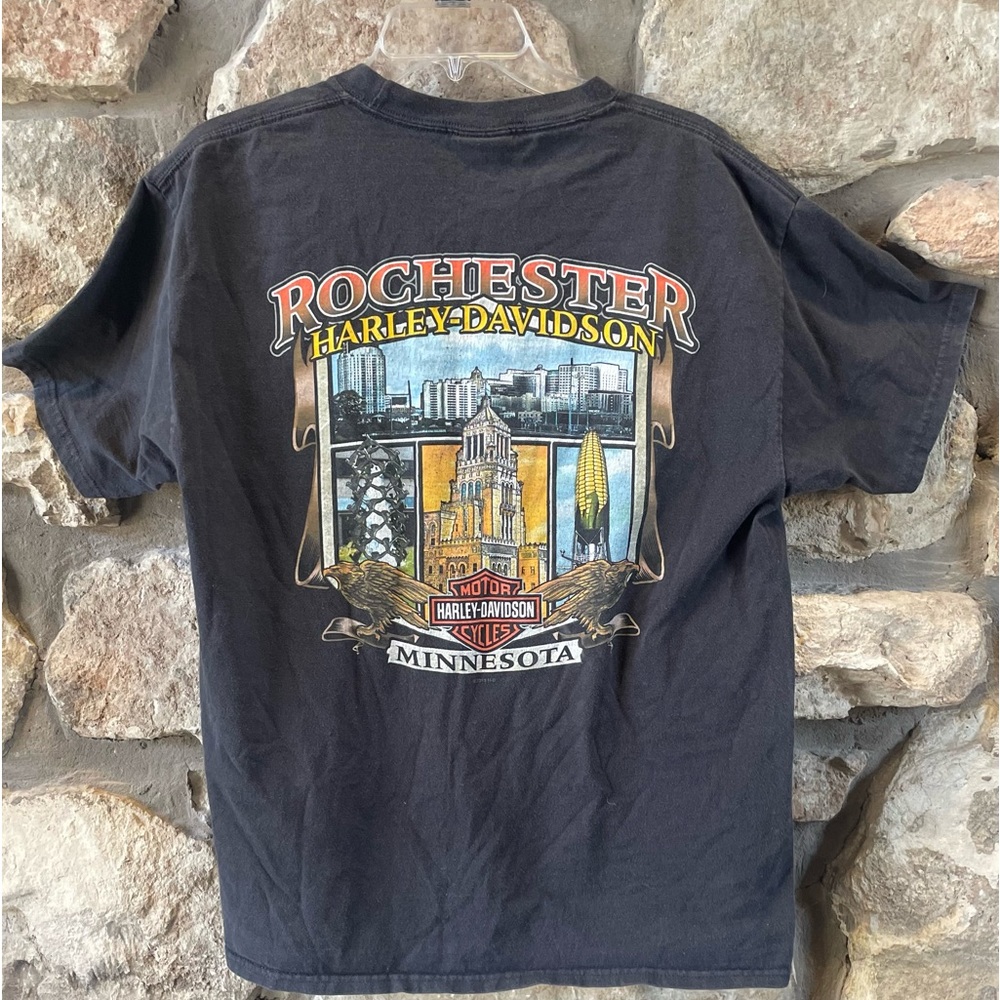 Harley Davidson Rochester Minnesota T Shirt Tee - Picture 2 of 3